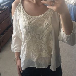 Francesca’s Collections Embroidered Blouse